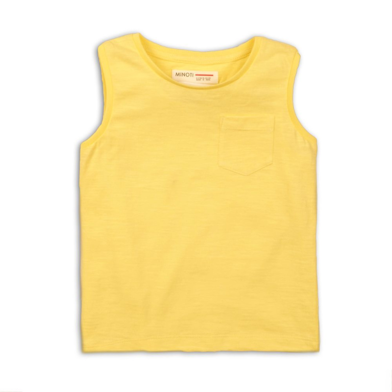 Tílko chlapecké, Minoti, 1VEST 8, žlutá - 80/86 | 12-18m