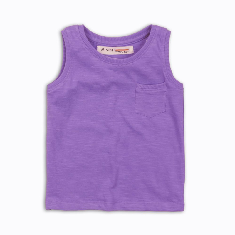 Tílko dívčí, Minoti, 2VEST03, fialová - 74/80 | 9-12m
