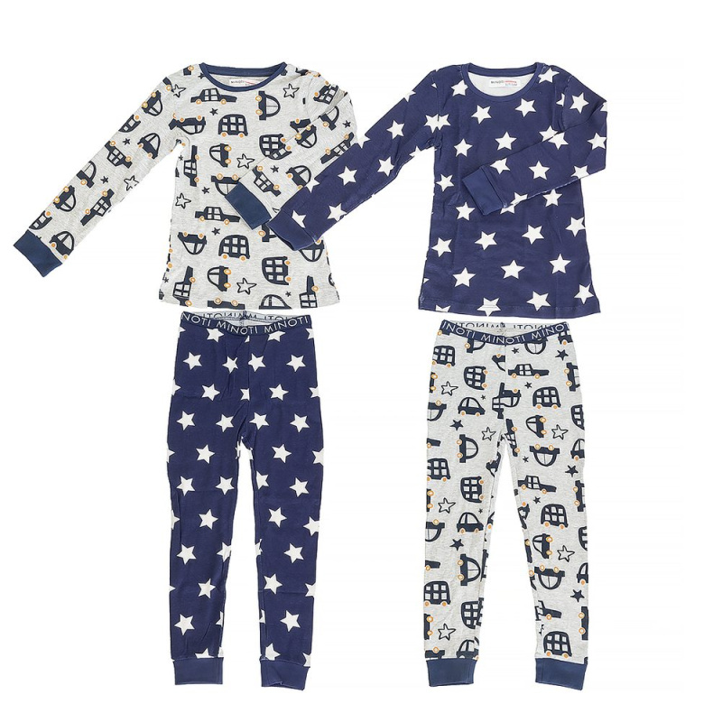 Pyžamo chlapecké 2pack, Minoti, TB PYJ 18, kluk - 98/104 | 3/4let