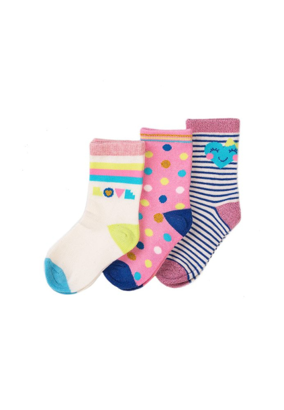 Ponožky dívčí 3pack, Minoti, KG SOCK 33, holka - 140/152 | 10/12let