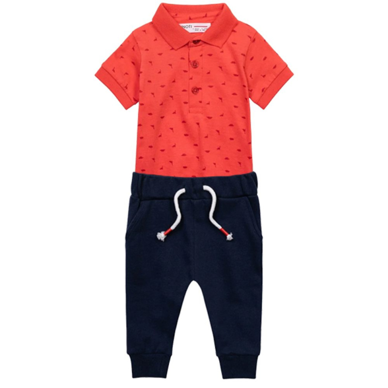 Chlapecký set -  tričko Polo a kalhoty, Minoti, Spike 3, Kluk - 86/92 | 18-24m