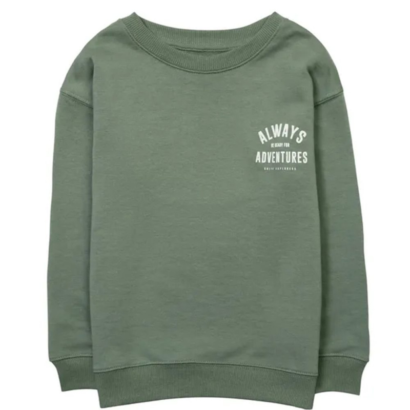 Mikina chlapecká, Minoti, Valley 9, khaki - 104/110 | 4/5let