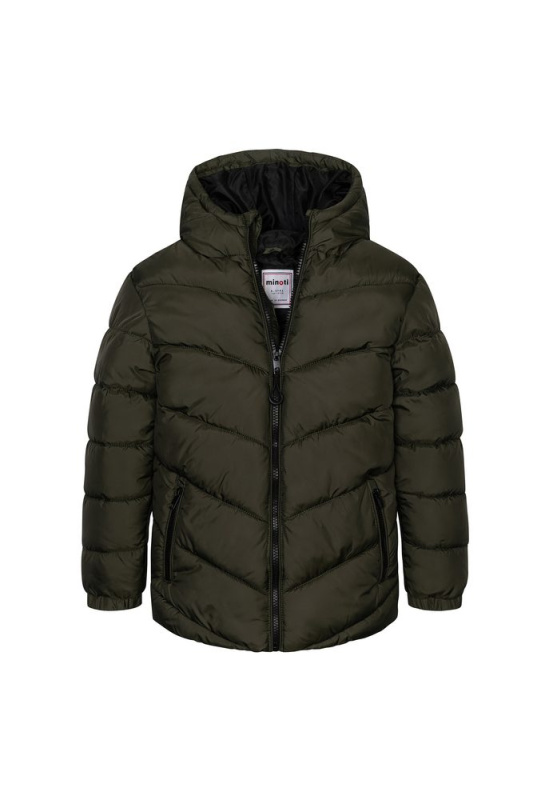 Kabát chlapecký nylonvý Puffa, Minoti, 11COAT 16, khaki - 110/116 | 5/6let