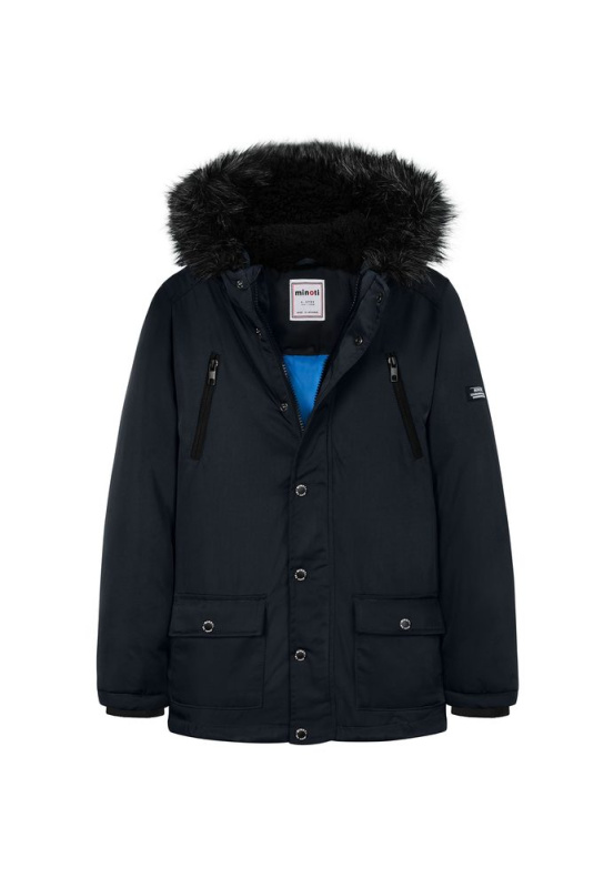Kabát chlapecký Parka, Minoti, 11COAT 20, modrá - 98/104 | 3/4let