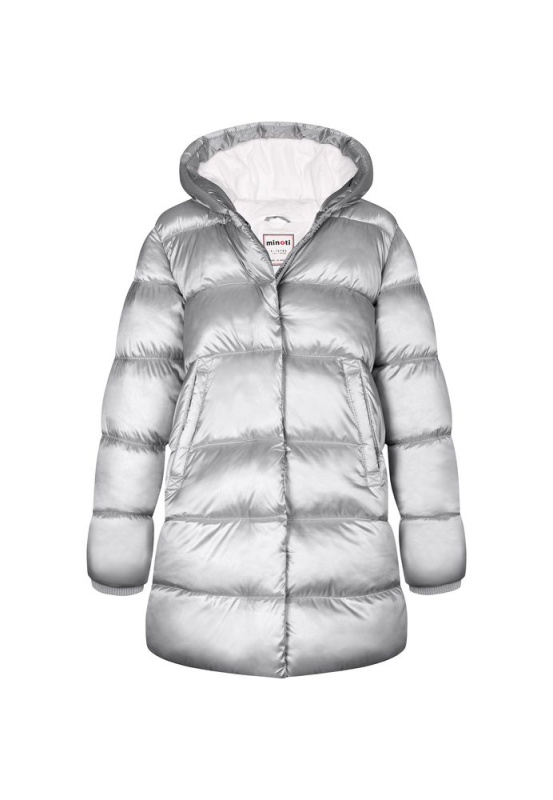 Kabát dívčí nylonový Puffa podšitý microfleecem, Minoti, 12COAT 3, holka - 98/104 | 3/4let