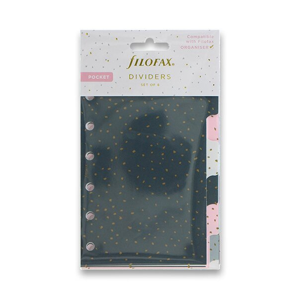 Rozřazovač Confetti 6 záložek náplň kapesních diářů Filofax