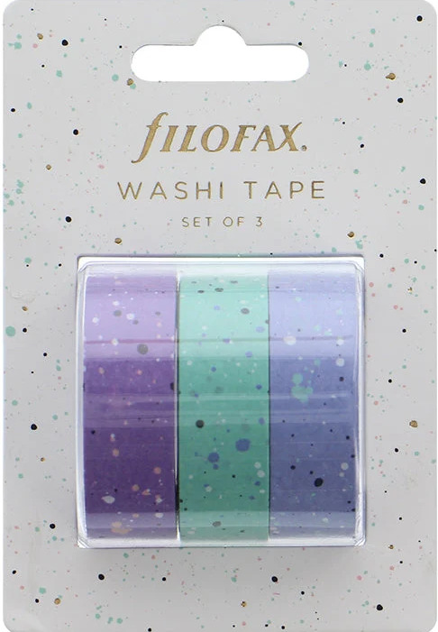 Filofax Washi pásky Expressions, 15 mm × 5 m, sada 3 ks