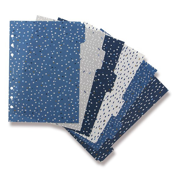 Rozřazovač Indigo 6 záložek náplň A5 diářů Filofax