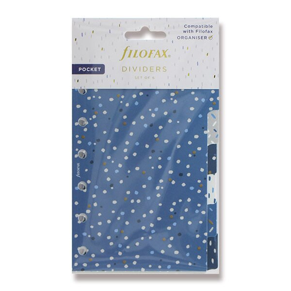 Rozřazovač Indigo 6 záložek náplň kapesních A7 diářů Filofax