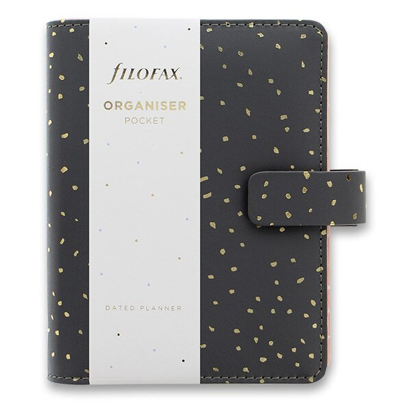 Kapesní diář Filofax Confetti Charcoal