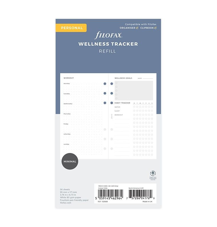 Wellness Plánování náplň osobních diářů Filofax