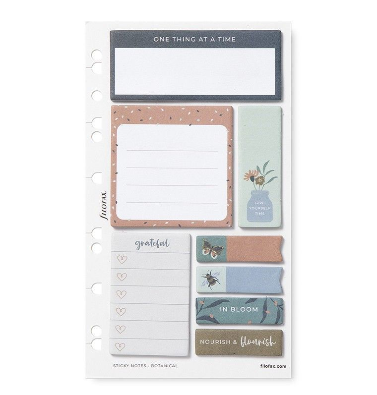 Lepicí bločky Multi Botanical náplň osobních/A5 diářů Filofax