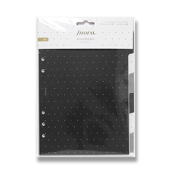 Rozřazovač Moonlight 6 záložek náplň A5 diářů Filofax