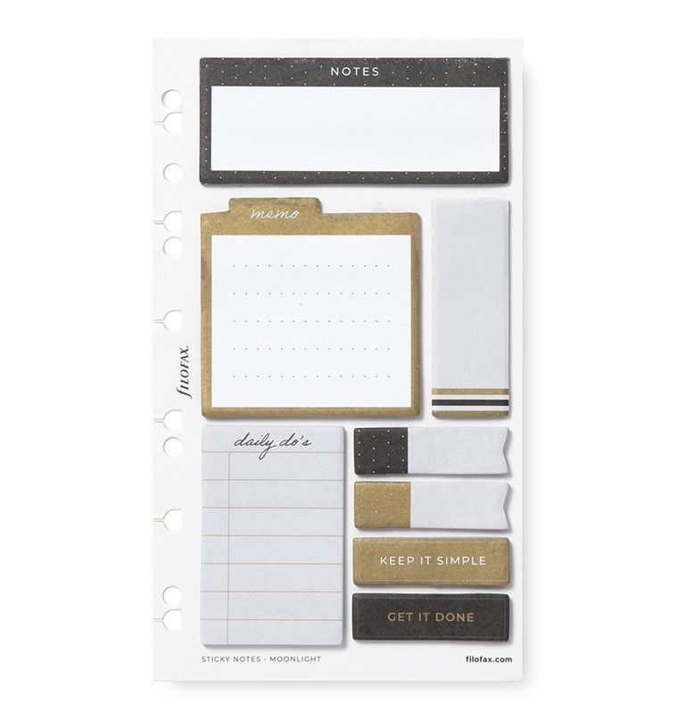 Lepicí bločky Multi Moonlight náplň osobních/A5 diářů Filofax