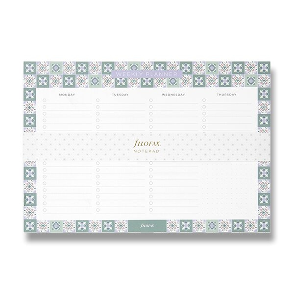 Trhací blok Filofax Mediterranean týdenní plánovač