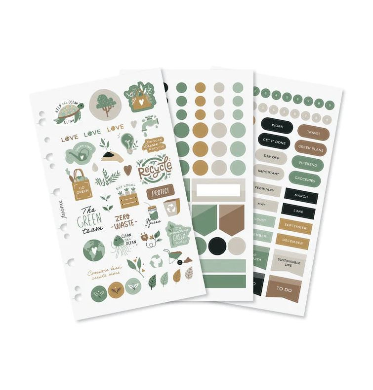 Samolepky Eco Essential náplň osobních/A5 diářů Filofax