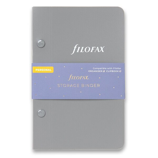 Archivační pořadač pro osobní diáře Filofax, šedý