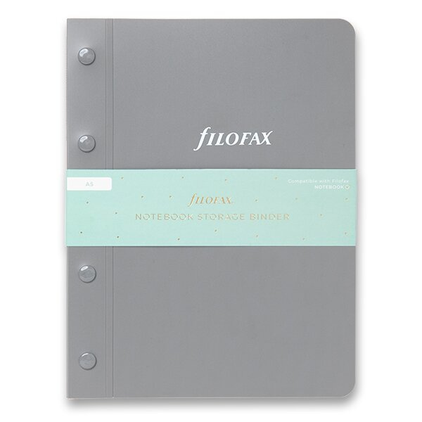 Archivační pořadač pro notebook A5 Filofax, šedý