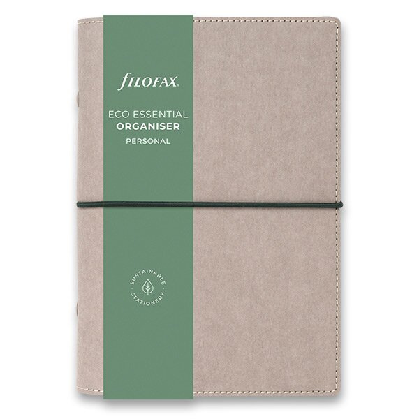 Kroužkový diář 2025 Filofax Eco Essentials osobní - ash grey