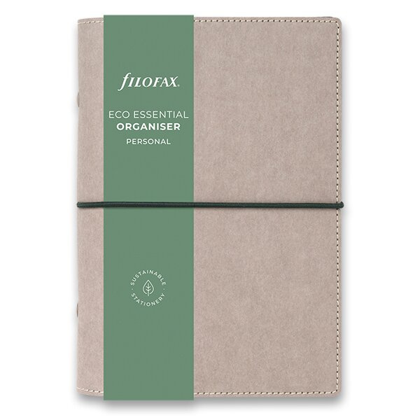 Kroužkový diář 2025 Filofax Eco Essentials osobní - ash grey