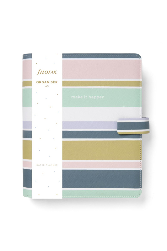Diář A5 Filofax Good Vibes stripes