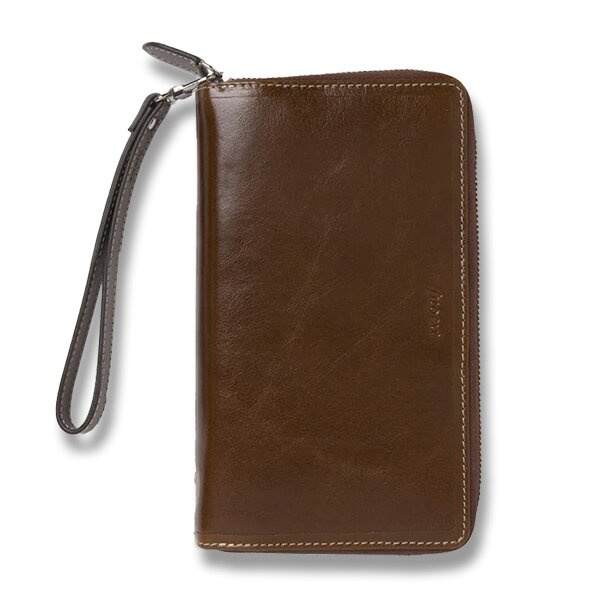 Osobní diář Filofax Malden Compact Zip A6 hnědý
