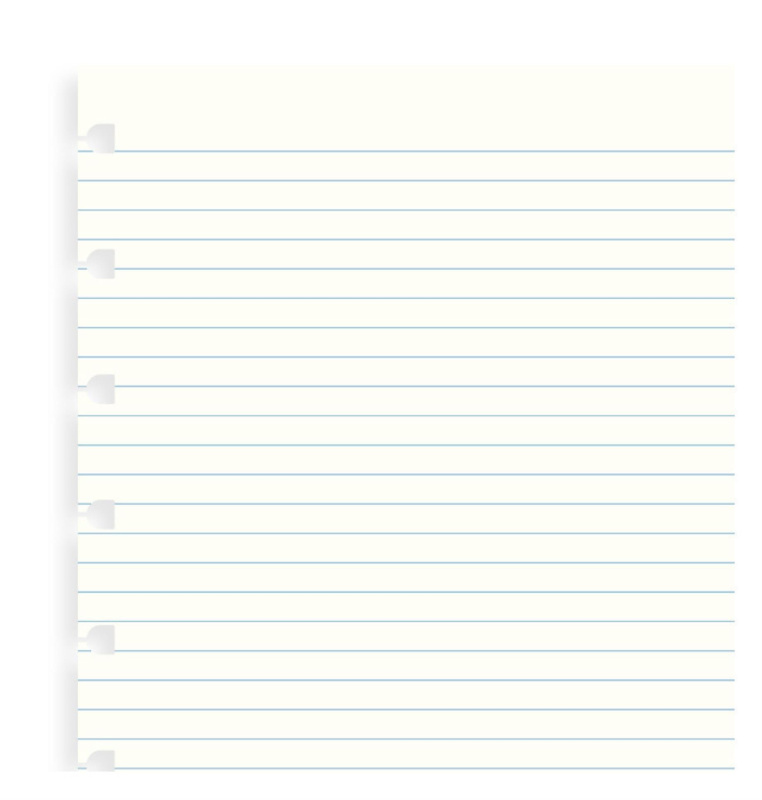 Náhradní listy do Filofax Notebook - A5 linkované