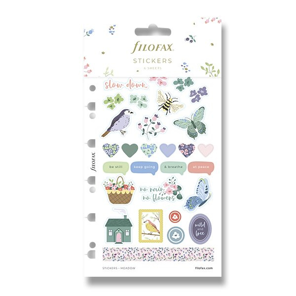 Sada samolepek Filofax Meadow - A6/A5, 6 ks