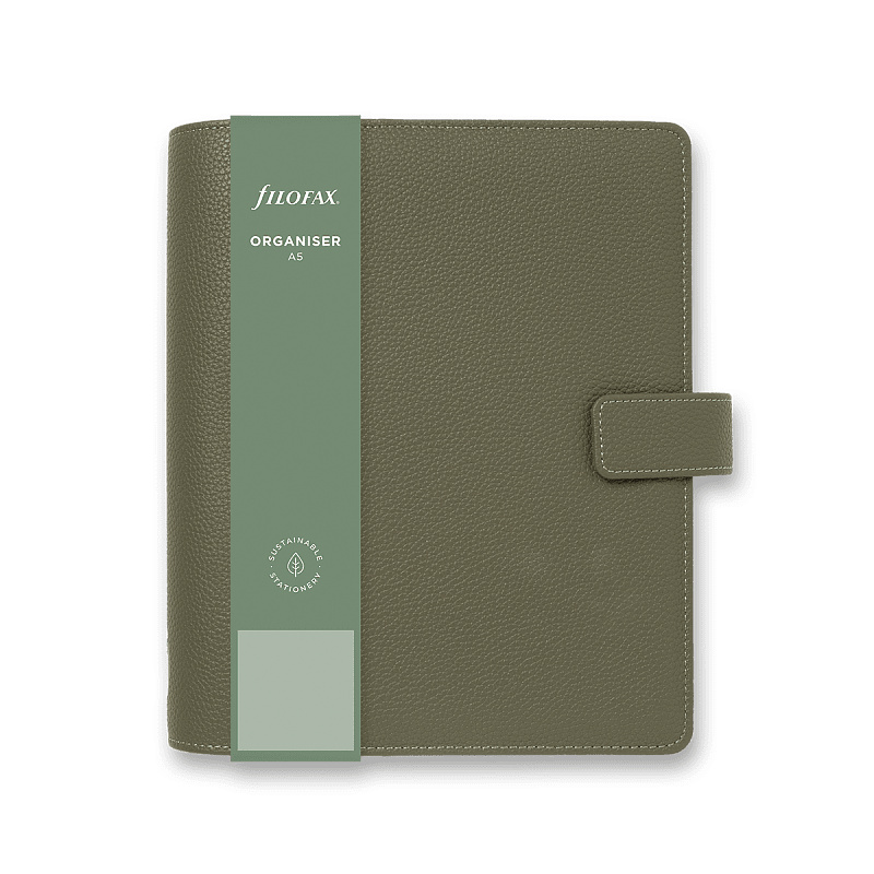 Diář A5 Filofax Camden zelený