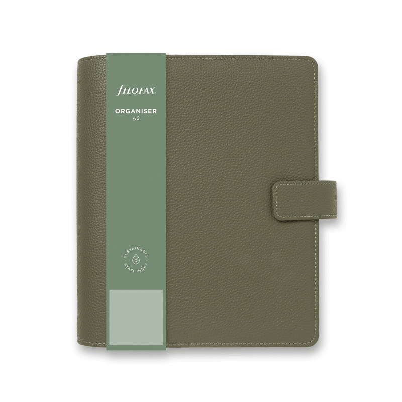 Diář A5 Filofax Camden zelený