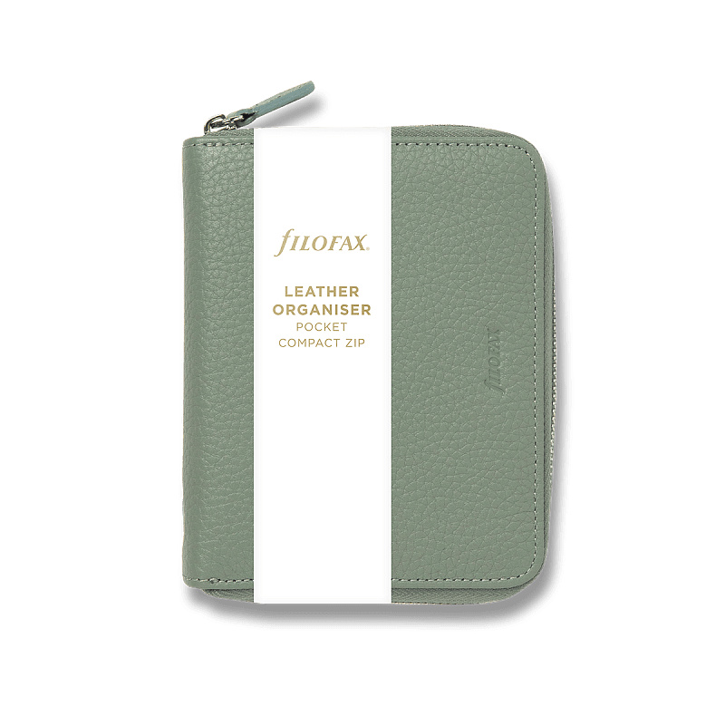 Kapesní diář Filofax Norfolk Compact Zip A7 sage