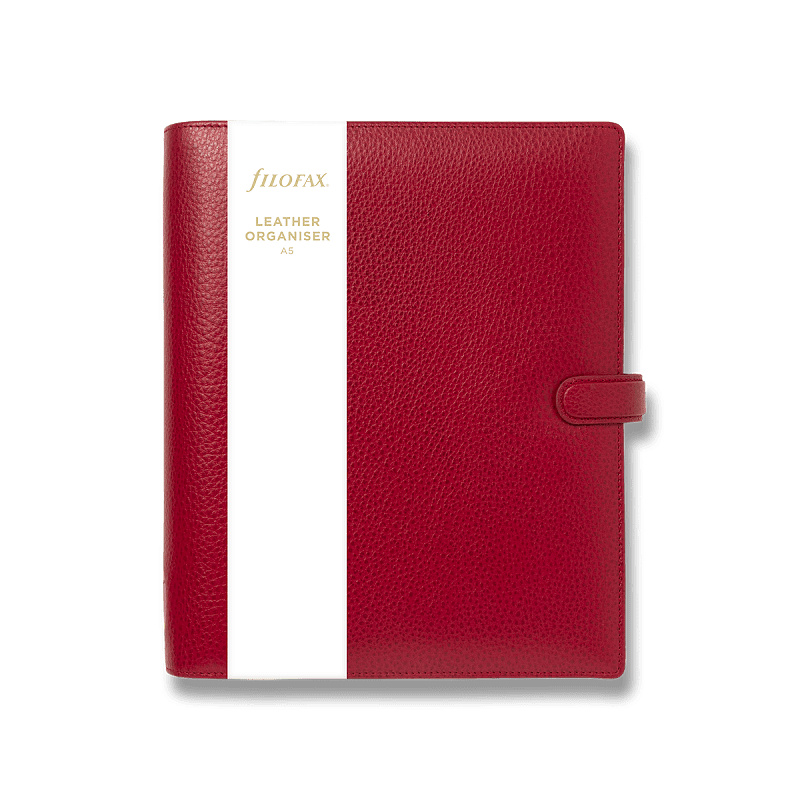 Diář A5 Filofax Finsbury scarlet