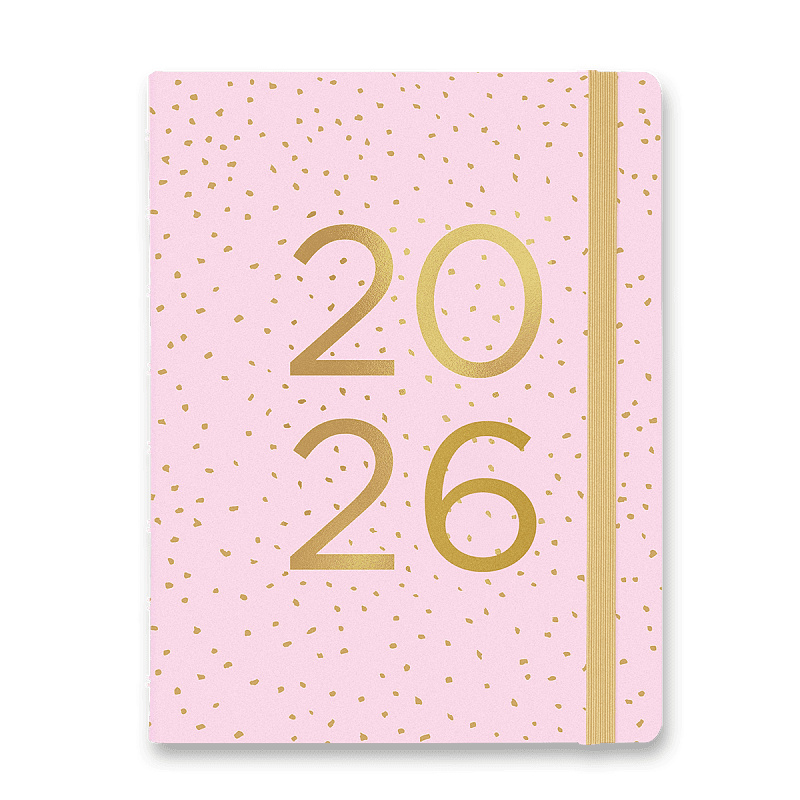 Diář Filofax Notebook Confetti A5 Rose Quartz