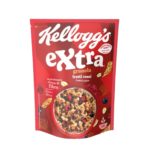 Kellogg's cereálie extra s červeným ovocem 375g