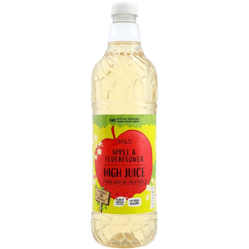Marks & Spencer Jablečný sirup s bezovým květem bez přidaného cukru