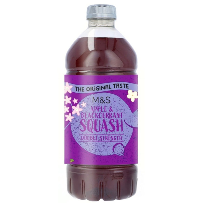 Marks & Spencer Sirup z jablek a černého rybízu bez přidaného cukru
