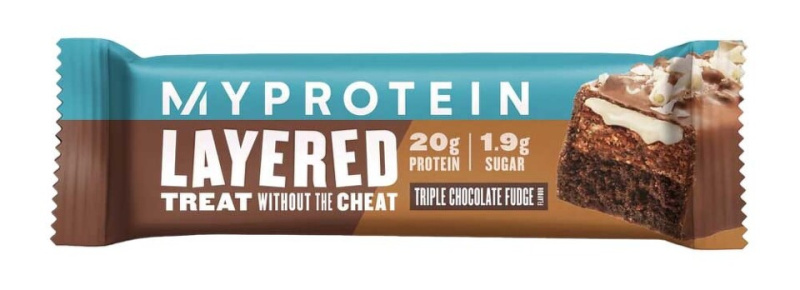 MyProtein 6 Layer Bar - šestivrstvá proteinová tyčinka 60 g Příchuť: Trojitá čokoláda