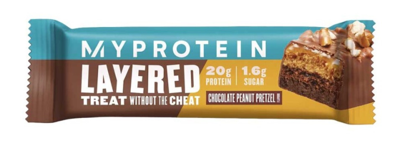 MyProtein 6 Layer Bar - šestivrstvá proteinová tyčinka 60 g Příchuť: Chocolate Peanut Pretzel
