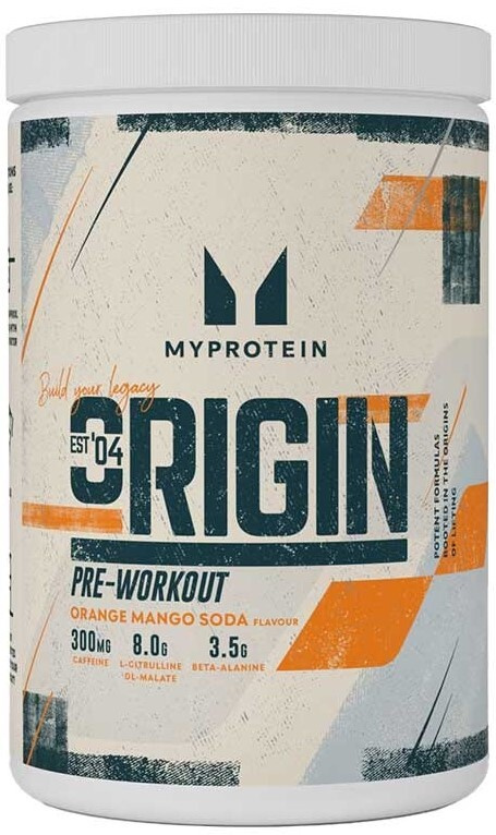 MyProtein Origin Stim-Free Pre-Workout 600 g - pomeranč/mango  