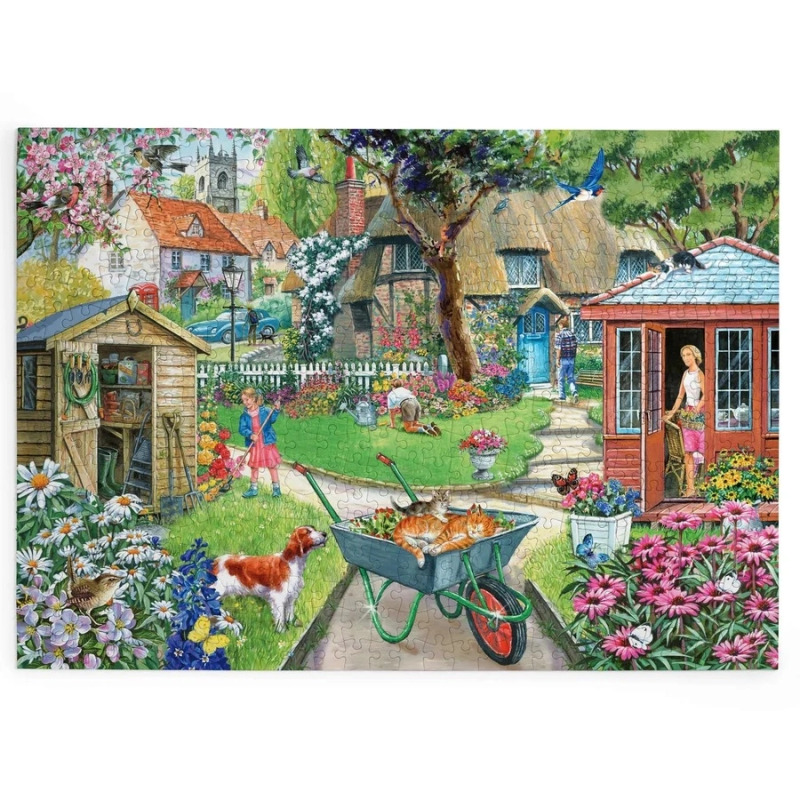 HOP Puzzle Rozkvetlá zahrada 500 velkých dílků