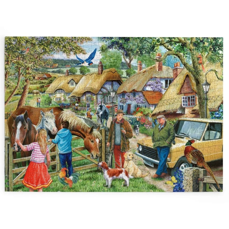 HOP Puzzle Koně a lovečtí psi 500 velkých dílků