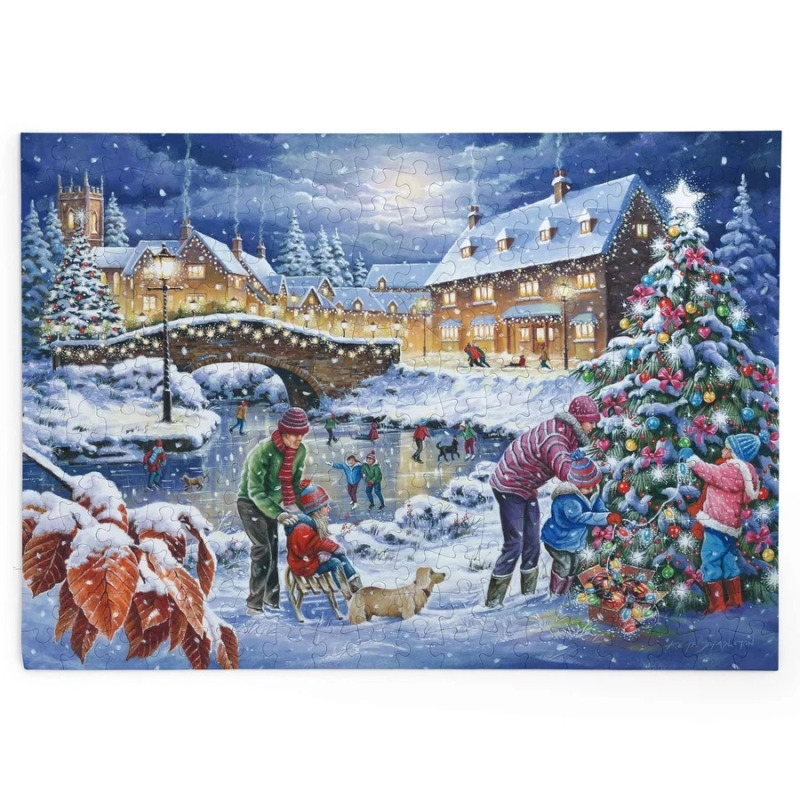 HOP Puzzle Záře vánočních světel 250 velkých dílků
