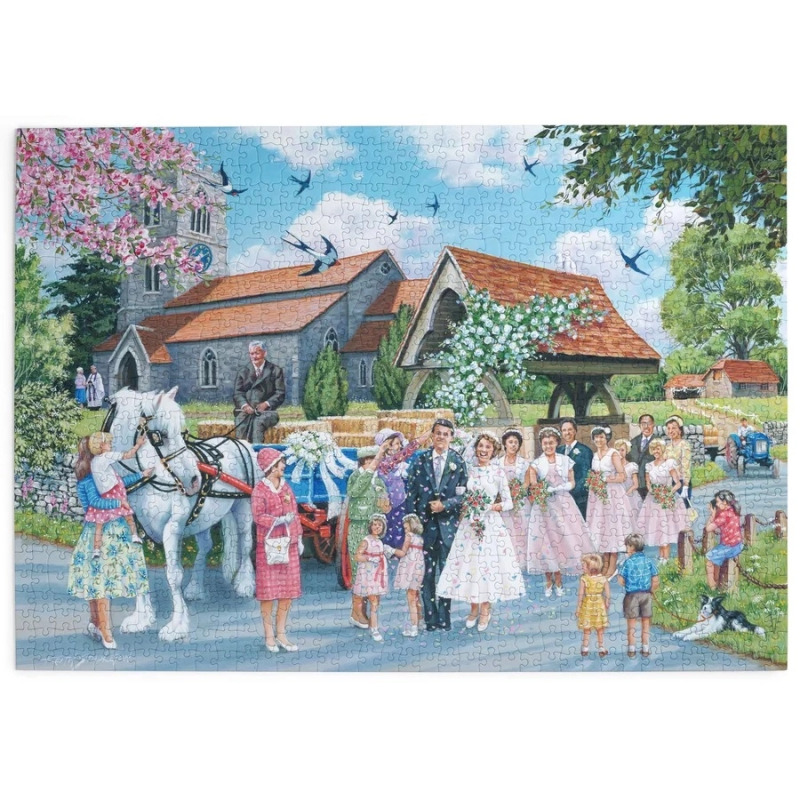 HOP Puzzle Venkovská svatba 1000 dílků