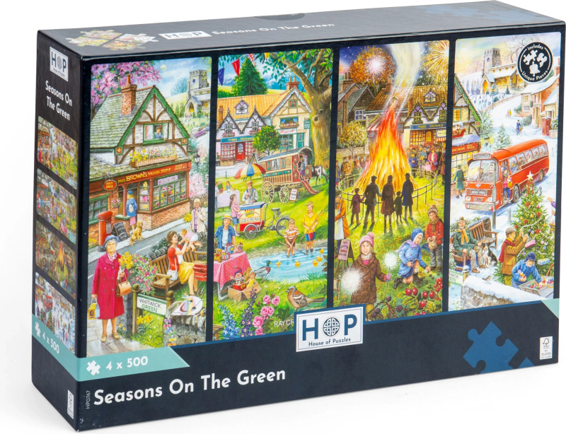 HOP Puzzle Roční období sada 4x500 dílků