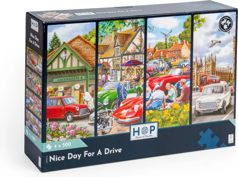 Puzzle Hezký den na projížďku 500 dílků