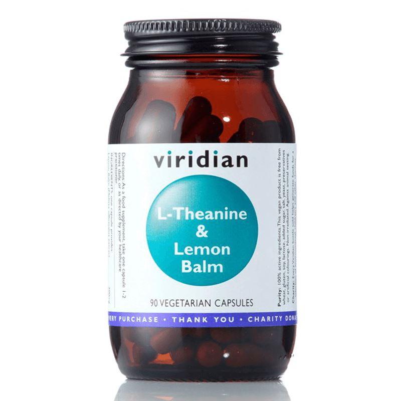 Viridian L-Theanine & Lemon Balm (L-Theanin s meduňkou) 90 kapslí