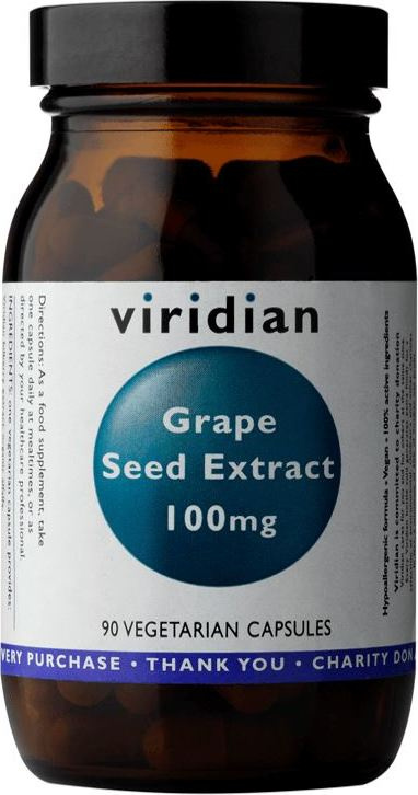 Viridian Nutrition Grapefruit Seed Extract 400mg 90 kapslí (Extrakt ze semínek grepfruitu)