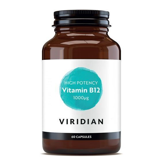 Viridian High Potency Vitamin B12 60 kapslí