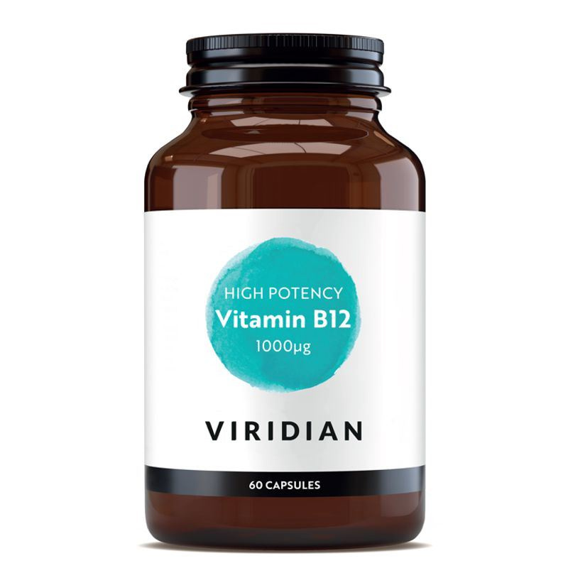 Viridian High Potency Vitamin B12 60 kapslí
