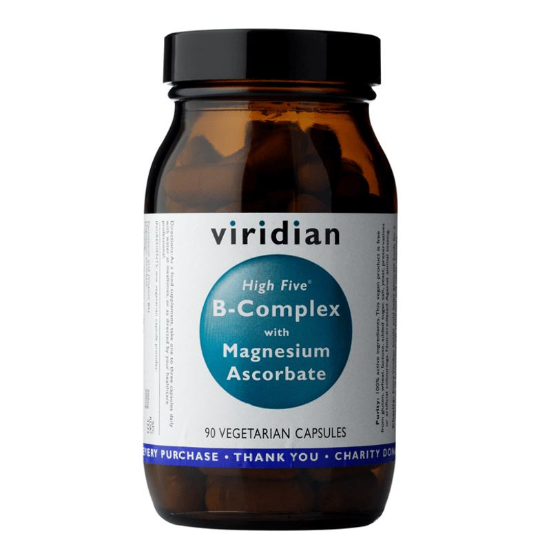 Viridian Nutrition Viridian High Five B Complex with Magnesium Ascorbate 90 kapslí